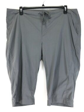 Columbia Anytime Outdoor Capri Women's Plus Size 20W Gray Stretch Hiking Summer